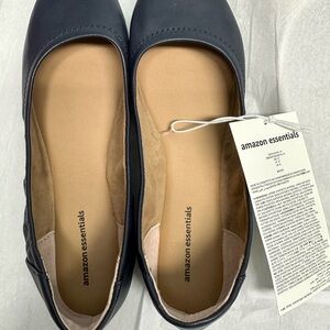 Amazon Essentials Women's Dark Blue Ballet Flats